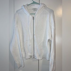 Aerie Knit Full-zip Hooded Cardigan